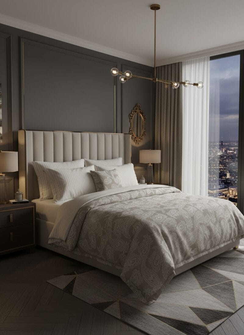 Pamuk saten posteljina "Jasper" Boja kamena