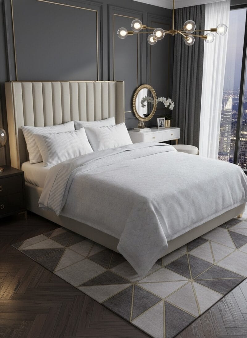 Pamuk saten posteljina "Ametis" Bijela boja